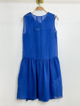 Load image into Gallery viewer, Sleeveless Crosshatch Drop Waist Dress (NWT)
