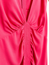 Load image into Gallery viewer, Sleeveless V Neck Midi Dress with Vertical Shirring (orig. $335)

