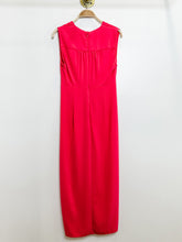 Load image into Gallery viewer, Sleeveless V Neck Midi Dress with Vertical Shirring (orig. $335)
