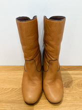 Load image into Gallery viewer, Lara Leather High Heel Boots with Lace-Up Back
