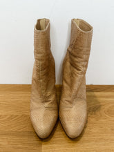 Load image into Gallery viewer, Stiletto Snake Ankle Boots
