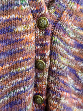 Load image into Gallery viewer, Wool Blend Amosa Space-Dyed Cardigan with Gold Buttons
