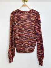 Load image into Gallery viewer, Wool Blend Amosa Space-Dyed Cardigan with Gold Buttons
