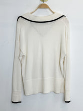 Load image into Gallery viewer, Cotton-Cashmere Collared V-Neck Sweater
