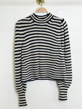 Load image into Gallery viewer, Alpaca Mock Neck Striped Mia Sweater (orig. $395)
