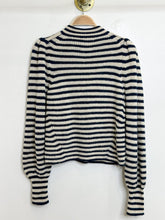 Load image into Gallery viewer, Alpaca Mock Neck Striped Mia Sweater (orig. $395)
