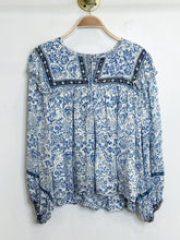 Load image into Gallery viewer, Floral Balloon Sleeve Peasant Shirt (orig. $172)
