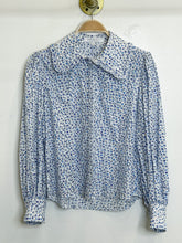 Load image into Gallery viewer, Floral Eyelet Long Sleeve Button Up Shirt with Large Collar (orig. ~$385)

