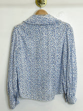Load image into Gallery viewer, Floral Eyelet Long Sleeve Button Up Shirt with Large Collar (orig. ~$385)

