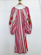 Load image into Gallery viewer, Embroidered Balloon Sleeve Jacquard Maxi Dress (orig. $335)
