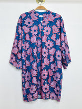 Load image into Gallery viewer, Embroidered Floral Long Sleeve Mini Caftan Dress (orig. $168)
