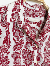 Load image into Gallery viewer, Estelle Fitted Striped Floral Button Up (orig. $190)
