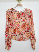 Load image into Gallery viewer, Faye Long Sleeve Watercolor Floral Print Blouse (orig. $228)
