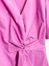 Load image into Gallery viewer, Rebel Cotton Polin Short Sleeve Top with Twist Front
