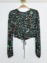Load image into Gallery viewer, Long Sleeve Silk Blend Medieval Magic Print Blouse

