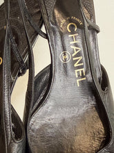 Load image into Gallery viewer, Vintage Interlocking CC Slingback Kitten Heels
