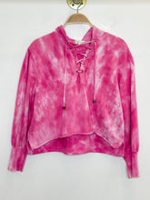 Load image into Gallery viewer, Tie Dye Laced Front Hoodie
