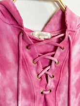 Load image into Gallery viewer, Tie Dye Laced Front Hoodie
