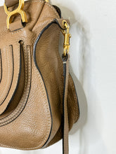 Load image into Gallery viewer, Leather Marcie Top Handle Bag with Crossbody Strap
