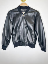 Load image into Gallery viewer, Vintage Leather Bomber Jacket
