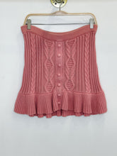 Load image into Gallery viewer, Cable Knit Mini Skirt with Faux Buttons (orig. $295)
