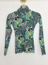 Load image into Gallery viewer, Trippy Peacock Print Turtleneck Rashguard (orig. $115)
