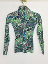 Load image into Gallery viewer, Trippy Peacock Print Turtleneck Rashguard (orig. $115)

