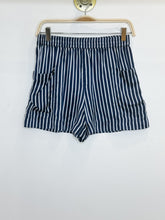 Load image into Gallery viewer, Silky Striped Lounge Shorts with Pockets
