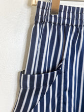 Load image into Gallery viewer, Silky Striped Lounge Shorts with Pockets
