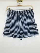 Load image into Gallery viewer, Silky Striped Lounge Shorts with Pockets
