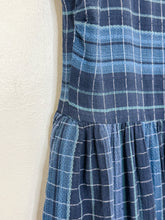Load image into Gallery viewer, Plaid Cotton Sleeveless Midi Dress
