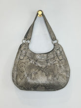 Load image into Gallery viewer, Madison Maggie Python-Embossed Leather Hobo Bag
