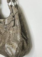 Load image into Gallery viewer, Madison Maggie Python-Embossed Leather Hobo Bag
