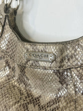 Load image into Gallery viewer, Madison Maggie Python-Embossed Leather Hobo Bag
