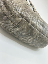 Load image into Gallery viewer, Madison Maggie Python-Embossed Leather Hobo Bag
