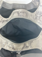 Load image into Gallery viewer, Madison Maggie Python-Embossed Leather Hobo Bag
