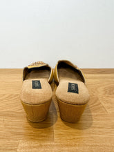Load image into Gallery viewer, Bead Embellished Wedge Mules (orig. $300)
