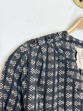 Load image into Gallery viewer, Striped + Floral Cotton Long Sleeve V-Neck Shirt
