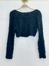 Load image into Gallery viewer, Long Sleeve Cropped Popcorn Top (orig. ~$315)
