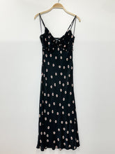 Load image into Gallery viewer, Floral Embellished Ruffle-Trim Midi Slip Dress (NWT, orig. $198)
