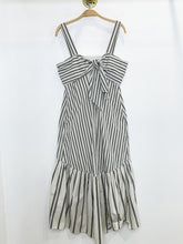 Load image into Gallery viewer, Striped Wide Strap Sundress with Tie Back (NWT, orig. $385)

