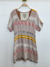 Load image into Gallery viewer, Multi-Striped Short Sleeve Scoop Neck Dress
