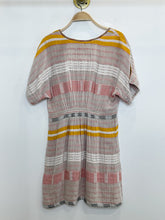 Load image into Gallery viewer, Multi-Striped Short Sleeve Scoop Neck Dress
