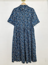 Load image into Gallery viewer, Clarabell Gallery Short Sleeve Floral Half Button Shirt Dress (orig. $420)
