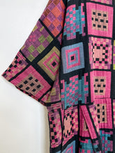 Load image into Gallery viewer, Half Sleeve Geometric Print Midi Dress
