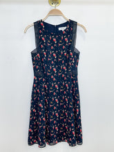 Load image into Gallery viewer, Louise Floral Sleeveless Fit + Flare Dress with Mesh Trim (orig. $350)
