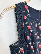 Load image into Gallery viewer, Louise Floral Sleeveless Fit + Flare Dress with Mesh Trim (orig. $350)
