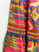 Load image into Gallery viewer, Summer Patches Midi Skirt with Beaded Trim (NWT, orig. $250)
