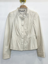 Load image into Gallery viewer, Leather Peplum Button Front Jacket
