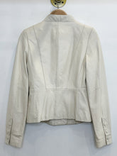 Load image into Gallery viewer, Leather Peplum Button Front Jacket
